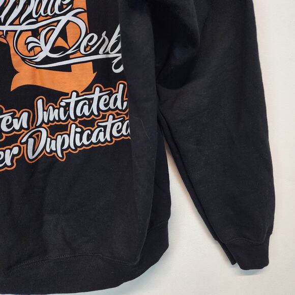 Ultimate Derby Sweatshirt Adult Size M Black Hooded Pullover Whiskey City Street - Picture 4 of 12